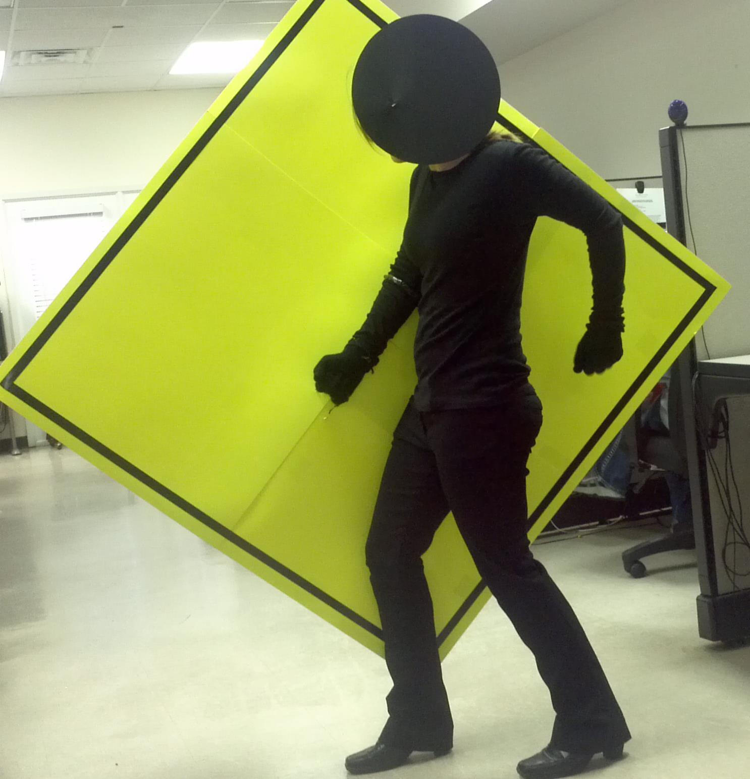Pedestrian Crossing Sign Costume