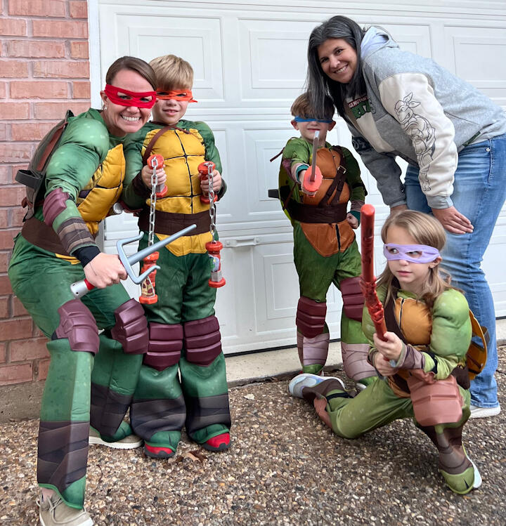 Family Ninja Turtles Halloween Costume